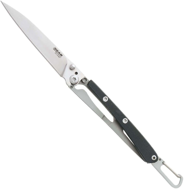 Bear Edge Minimal Framelock Folding Knife 2.5in 440 Stainless Steel Stainless Steel Handle - Bear Edge