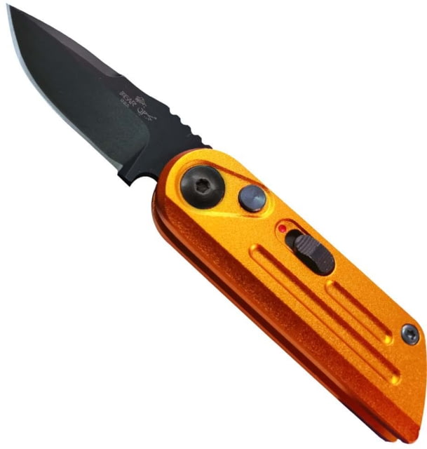 Bear OPS Auto Bold Action 14 Folding Knife 1.5in Sandvik 14C28N Stainless Steel Handle Orange/Black - Bear Ops