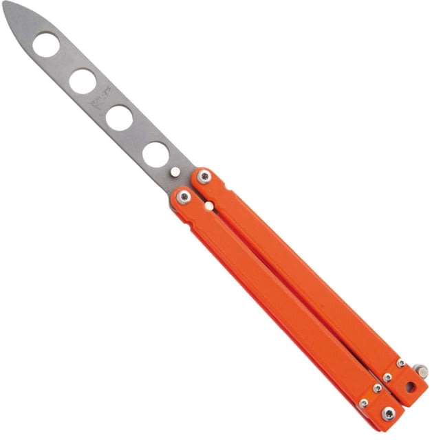 Bear OPS Bear Song 2 Training Knife 440 Stainless Steel Trainer Blaze Orange Textured G10 Handle - Bear Ops