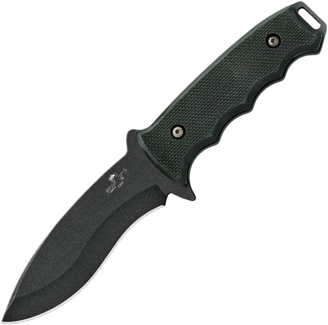 Bear Ops Constant Fixed Blade Black Fixed Blade Knife 4.25in 1095 Carbon Steel Standard Edge Drop Point Black G10 Handle - Bear Ops
