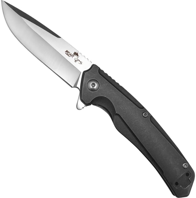 Bear OPS Rancor Folding Knife 3in S35VN Flipper Stonewashed Titanium Handle - Bear Ops