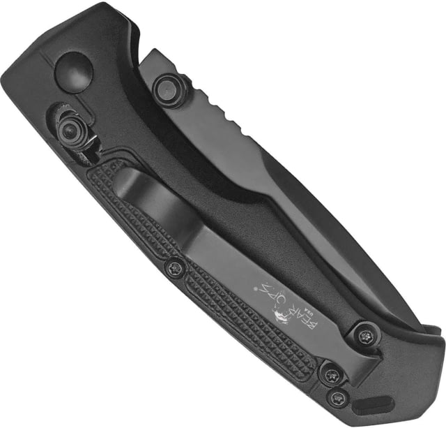 Bear OPS Slide Lock Folding Knife 3.75in Tanto Black Aluminum Handle