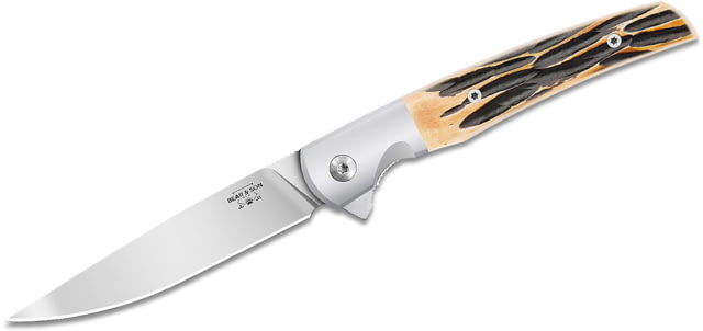 Bear & Son Cutlery 21 Pattern Stag Bone Rancher Liner Lock Folding Knife 3.38in D2 Steel Bone Staglon Handle - Bear & Son Cutlery