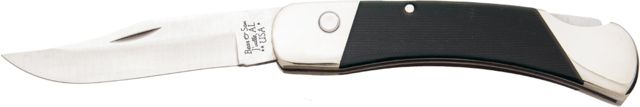 Bear & Son Cutlery Automatic Lockback Automatic Folding Knife 3.75 in 440 Stainless Steel G10 Handle Black - Bear & Son Cutlery