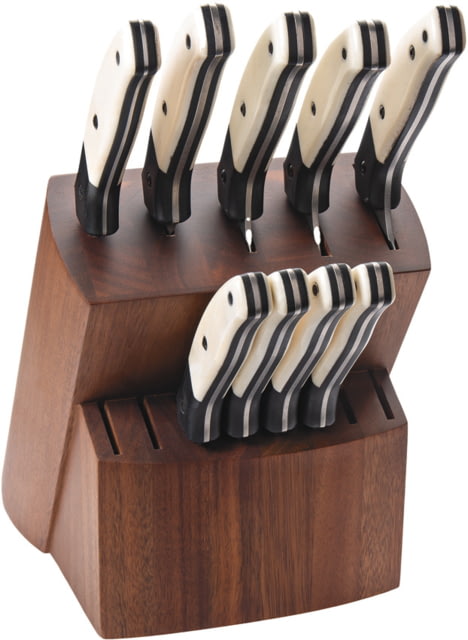 Bear & Son Cutlery Block Set White Bone BCWSBSET - Bear & Son Cutlery