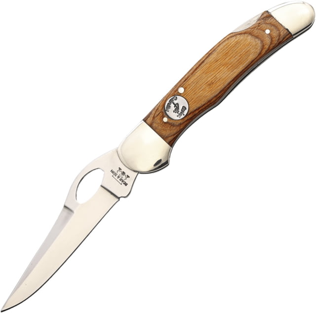 Bear & Son Cutlery Cowhand Walnut Folding Knife 4.38in Closed Mirror Blade Walnut Handle