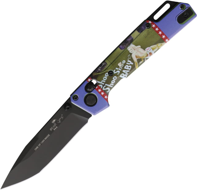 Bear & Son Cutlery Nekama I Crossbar Lock Pinup BC - Bear & Son Cutlery