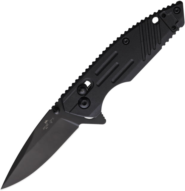 Bear & Son Cutlery Black Zytel Folding Knife 3.5in Closed 2.5in Black Finish Stainless Steel Blade Black Zytel Handle - Bear & Son Cutlery