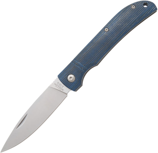 Bear & Son Cutlery Slip Joint Blue Jean Micarta BC - Bear & Son Cutlery