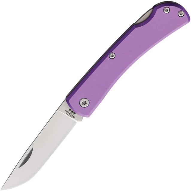 Bear & Son Cutlery Small Farmhand Lockback 2.63 in Folding Knife Purple aluminum - Bear & Son Cutlery