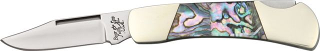 Bear & Son Executive Lockback Fold Knife SS clip Blade abalone Handle BC