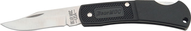 Bear & Son Executive Lockback Fold Knife SS clip Blade Lightweight black Zytel Handle BC - Bear & Son Cutlery