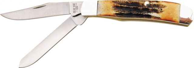 Bear & Son Mini Trapper Stag Fold Knife BC - Bear and Son Cutlery