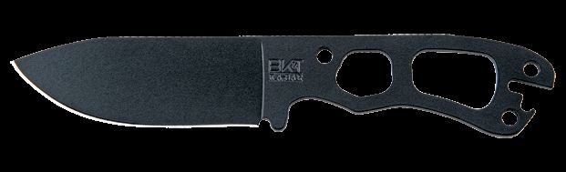 KA-BAR Knives Becker Necker Knife Black GFN Handle Black Blade Plain Edge K