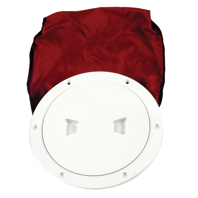Beckson Marine 6" Stow-Away Deck Plate - White w/12" Bag