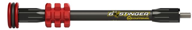 Bee Stinger MicroHex Bow Stabilizer Red 8in - Bee Stinger