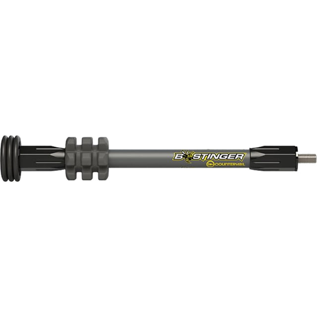 Bee Stinger MicroHex Bow Stabilizer 12 in Grey - Bee Stinger