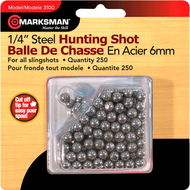 Beeman Marksman Steel Shot 1/4 in 250 Ct 1006419 - Beeman