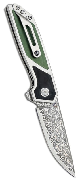 Begg Knives Diamici Folding Knife by Jared Van Otterloo 3in VG10 Satin Blade Stainless Steel Handle BG055 G10 DIAMICI VG10 - Begg Knives
