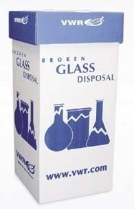Bel-Art Broken Glass Disposal Carton  Floor Disposal Box