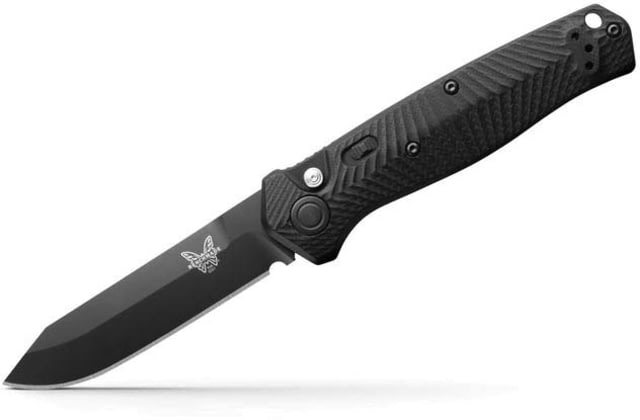 Benchmade Autocrat Automatic Folding Knife 3.3in Coated Reverse Tanto G10 Black Handle