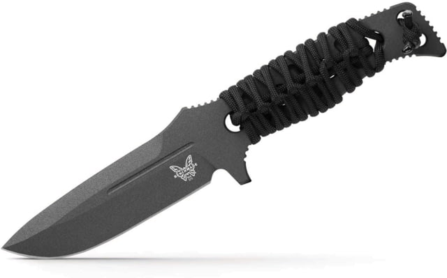 Benchmade Adamas Fixed Blade Knife 4.2in CPM-CruWear Tool Steel Blade Drop-Point Blade G10 Black Handle