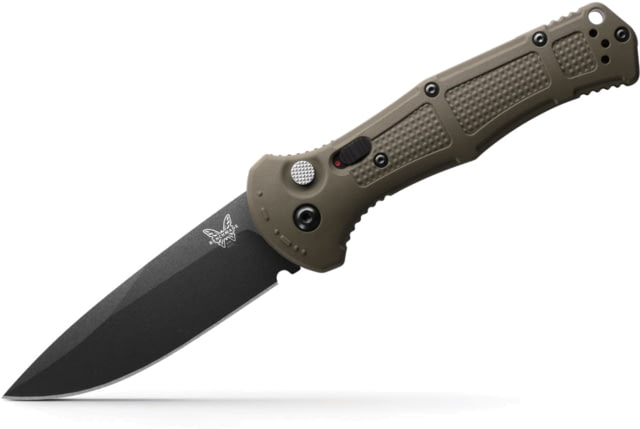 Benchmade Claymore Automatic Folding Knife 3.6in 154CM Stainless Steel Drop-Point Blade Grivory Ranger Green Handle - Benchmade
