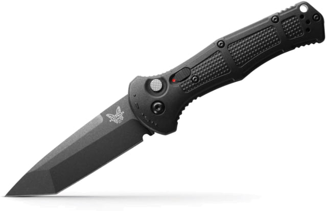 Benchmade Claymore Automatic Folding Knife 3.6in 154CM Stainless Steel Tanto Blade Grivory Black Handle - Benchmade