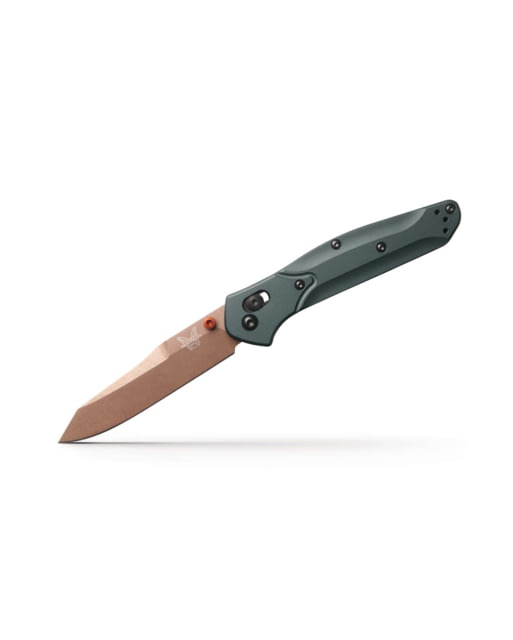 Benchmade Osborne 3.4in Folding Knife S90V Stainless Steel Reverse Tanto 6061-T6 Aluminum Taiga Green