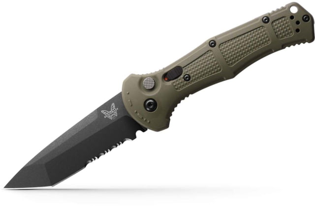 Benchmade Claymore Automatic Folding Knife 3.6in CPM-D2 Tanto Grivory Ranger Green - Benchmade