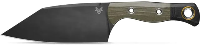 Benchmade Cutlery Station Kitchen Knife 5.97in CPM-154 Stainless Steel Clip Point Blade G10 Olive Drab Green Handle