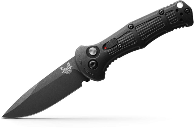 Benchmade Mini Claymore Automatic Folding Knife 3in 7.62cm CPM-D2 Drop-point Grivory Black - Benchmade