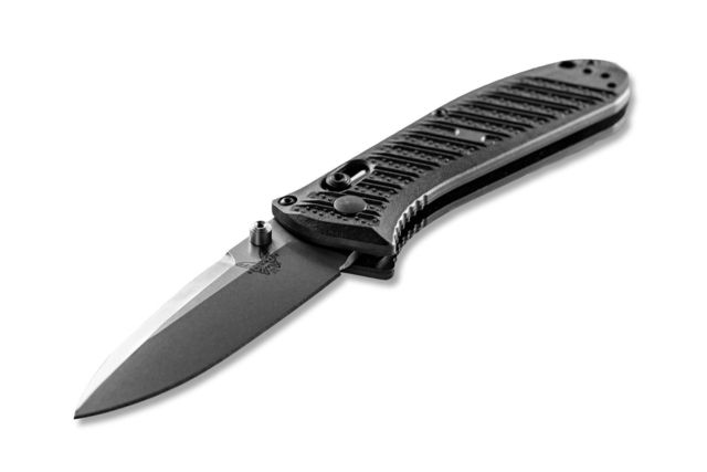 Benchmade Mini Presidio II Folding Knife 3.2in CPM-S30V Drop Point Blade Molded CF-Elite Black Handle