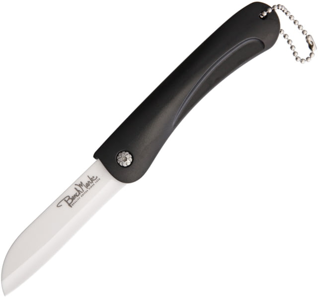 Benchmark Ceramic Folder Black Handle Folding Knife3in Black Composition Handle - Benchmark