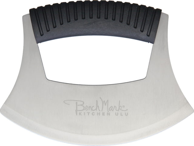 Benchmark Kitchen Ulu Knife Black Synthetic Handle 4.75in Handle 6.5in SS Ulu Blade ULU /BMK117 - Benchmark