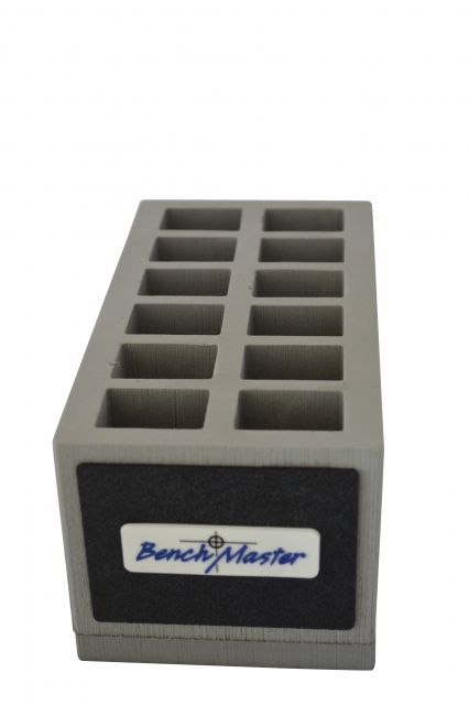 BenchMaster Double Stack Rack for Twelve .45 Magazines Grey/Black - Benchmaster