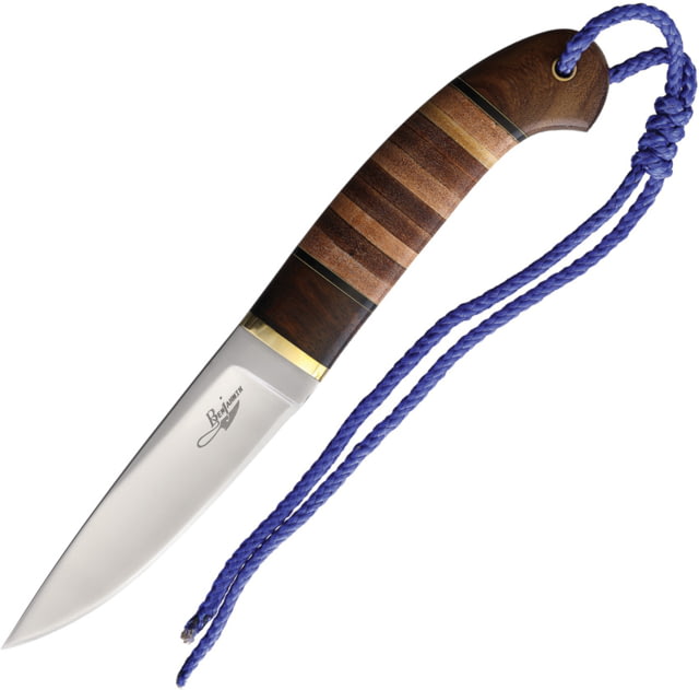 BenJahmin Knives Stacked Leather Hunter Knife - Benjahmin Knives