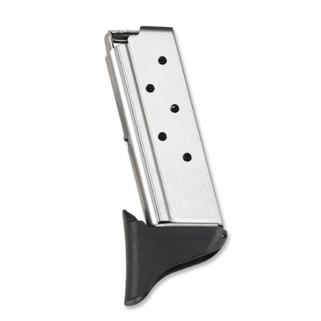 etta .380 BU Pico 6 Round Extended Pistol Magazine Polished Stainless 6 Rounds Ammo