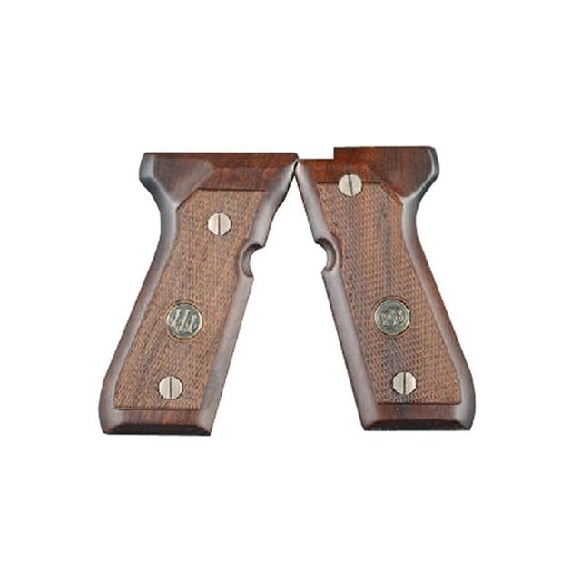 Beretta Wood Pistol Grip w/ Medallion 92/96 Full Size Genuine Walnut