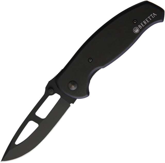 Beretta Airlight 3 Medium Folding Knife 3in Black AUS8 Black Aluminum Handle - Beretta