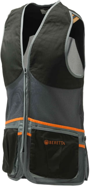 Beretta Full Mesh Shooting Vest Black & Grey 2XS