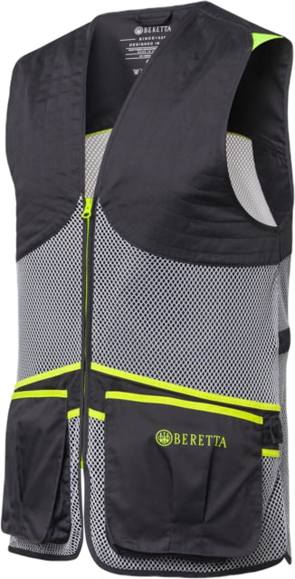 Beretta Full Mesh Shooting Vest Ebony & Ice Grey Extra Large