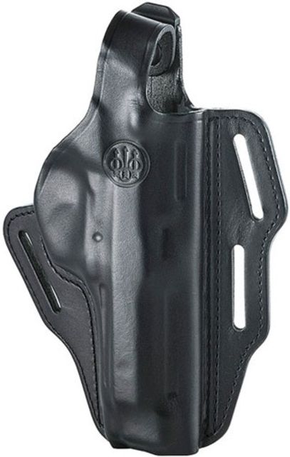 Beretta Brigadier Belt Slide Leather Holster 92 Brigadier Right Hand Black - Beretta