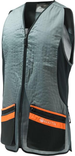 Beretta Silver Pigeon Evo Shooting Vest - Men's Grey & Orange Large - Beretta