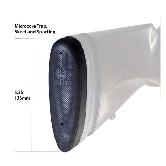 Beretta Micro-Core Competition Recoil Pad - Trap, 28mm/1.11in, Black, E73030 by USA Beretta Specialty Weapon Accessories