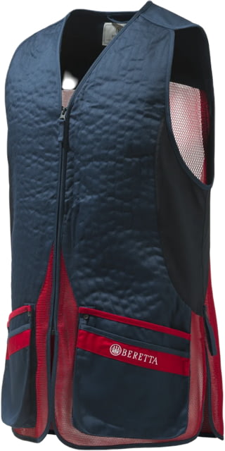 Beretta Silver Pigeon Evo Shooting Vest - Men's Total Eclipse Blue & Red 4XL