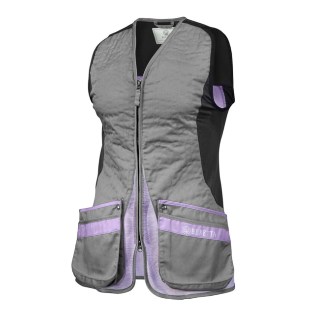 Beretta Silver Pigeon Evo Shooting Vest - Women's Grey & Lavender 2XL - Beretta