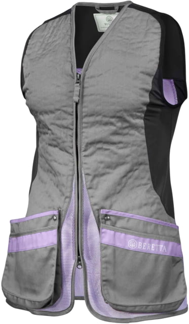 Beretta Silver Pigeon Evo Shooting Vest - Women's Grey & Lavender Small - Beretta