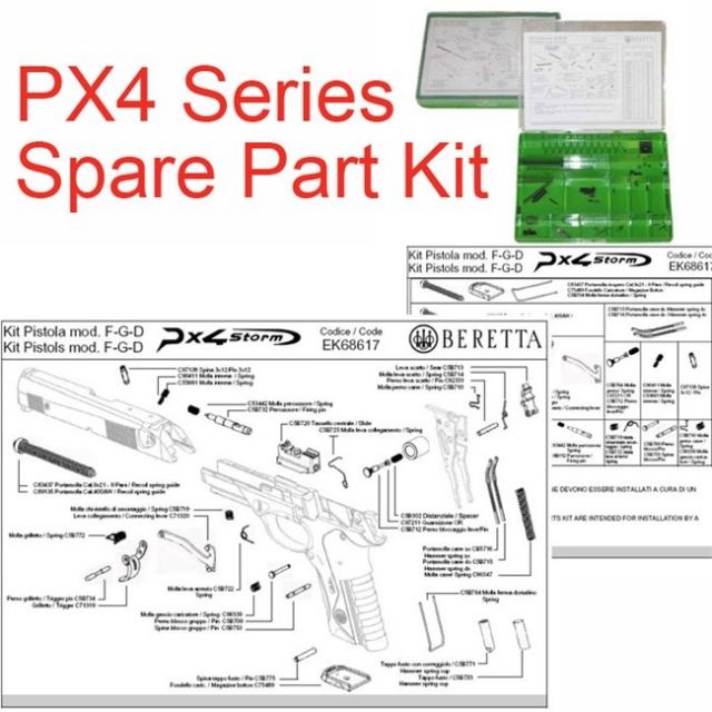 Beretta PX4 Storm Series Pistols Spare Field Parts Kit Multiple
