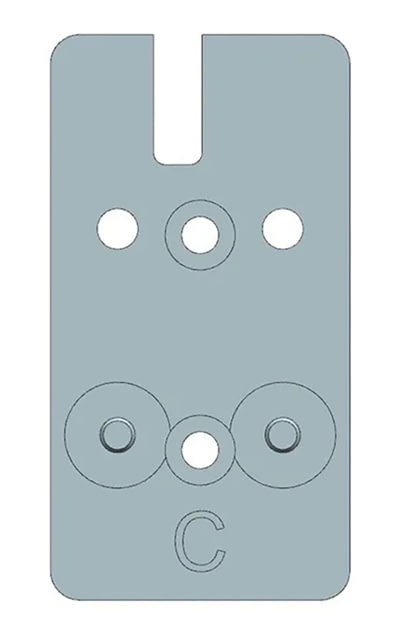 Beretta RDO Red Dot Sight Mount Kit, 90/92, C-More, Silver, EUS03053 by USA Beretta Red Dot Sight Mounts
